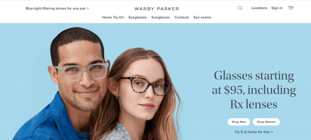 strona główna warby parker